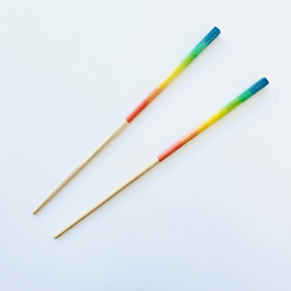 Bright Reverse Rainbow Chopsticks