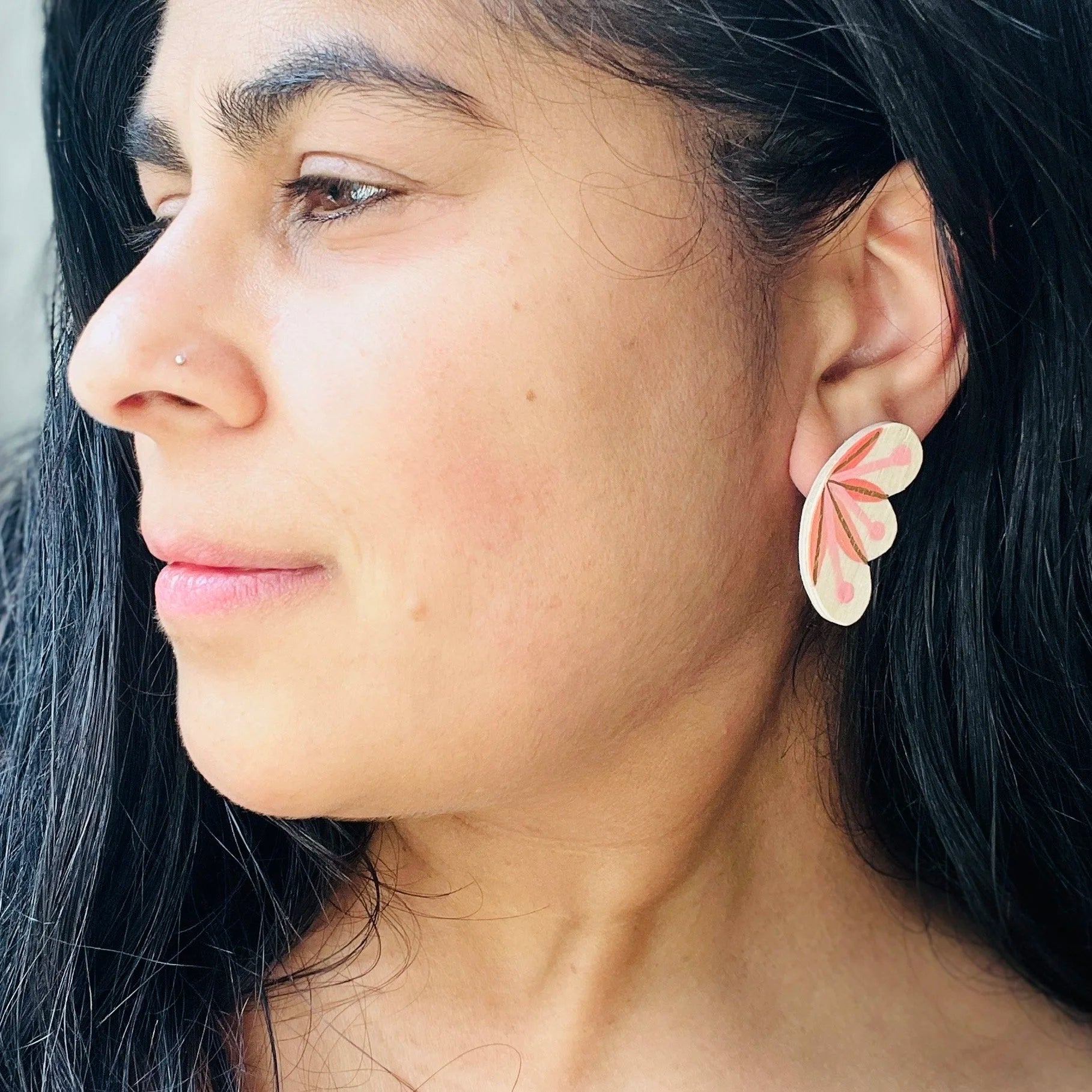 BUTTERFLY in Ombre Coral (Stud)