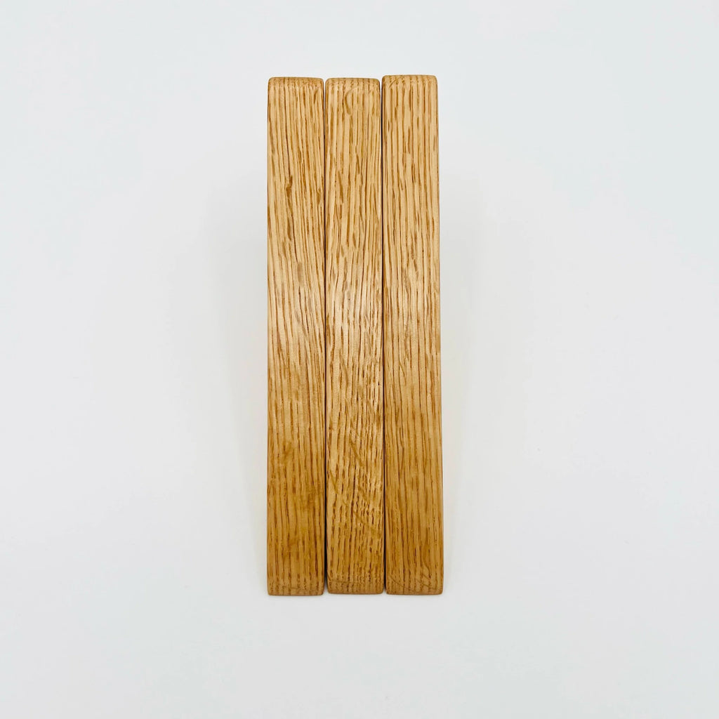 Three Red Oak Wall Hooks  #A3