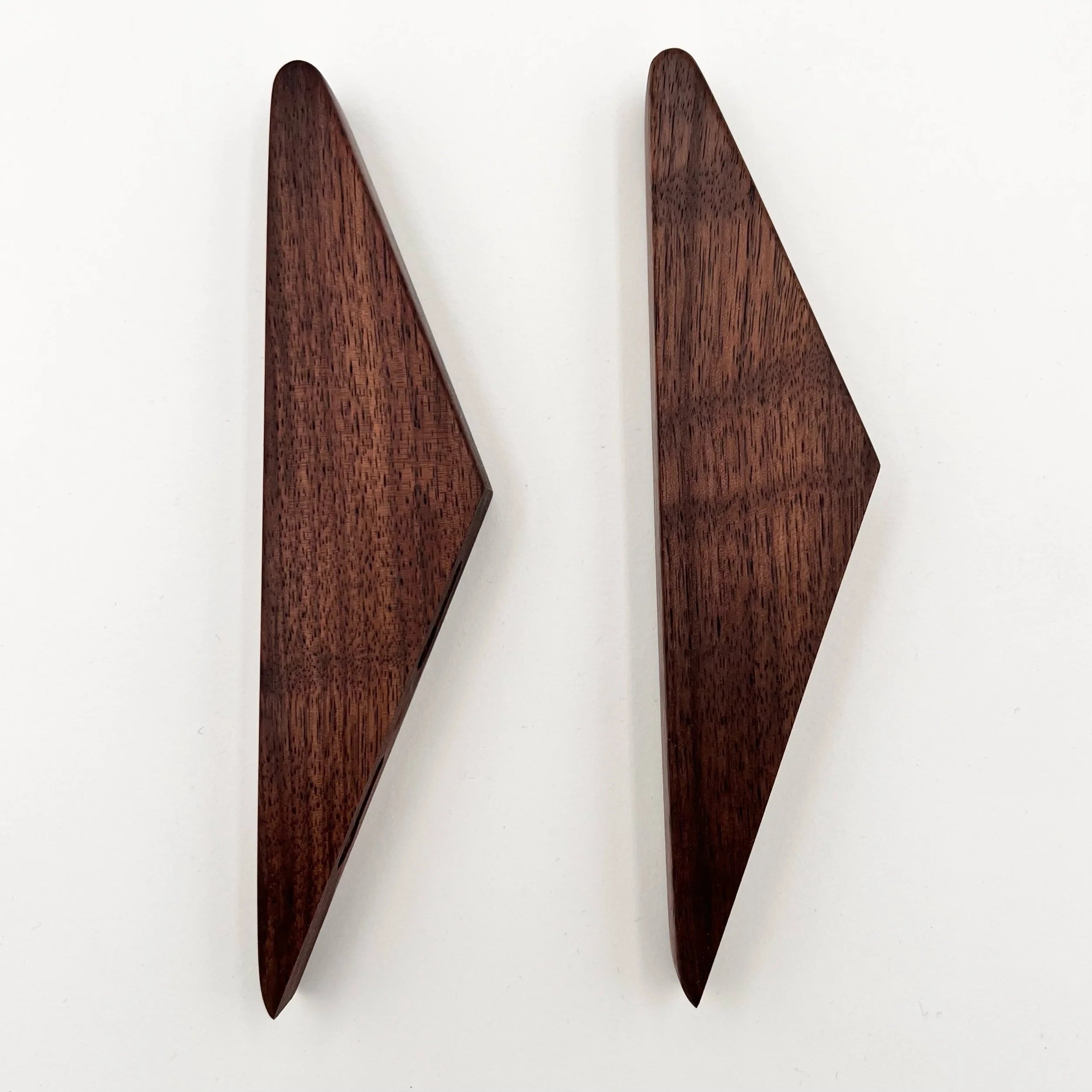 Two Walnut Wall Hooks - W2