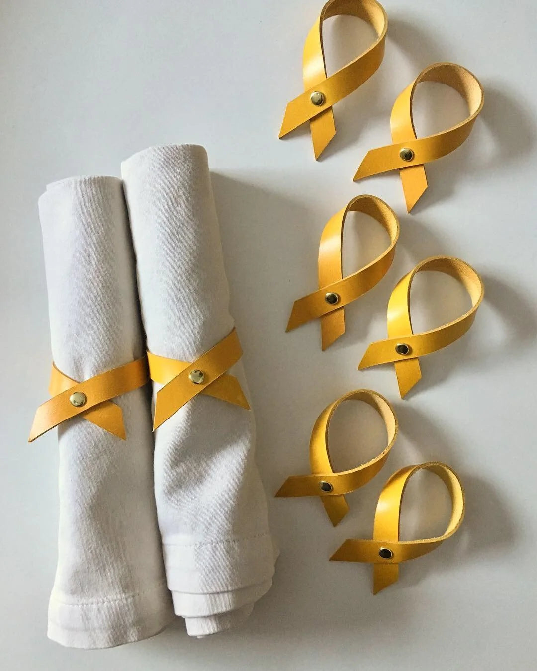 Set of 8 Sunny Napkin Rings