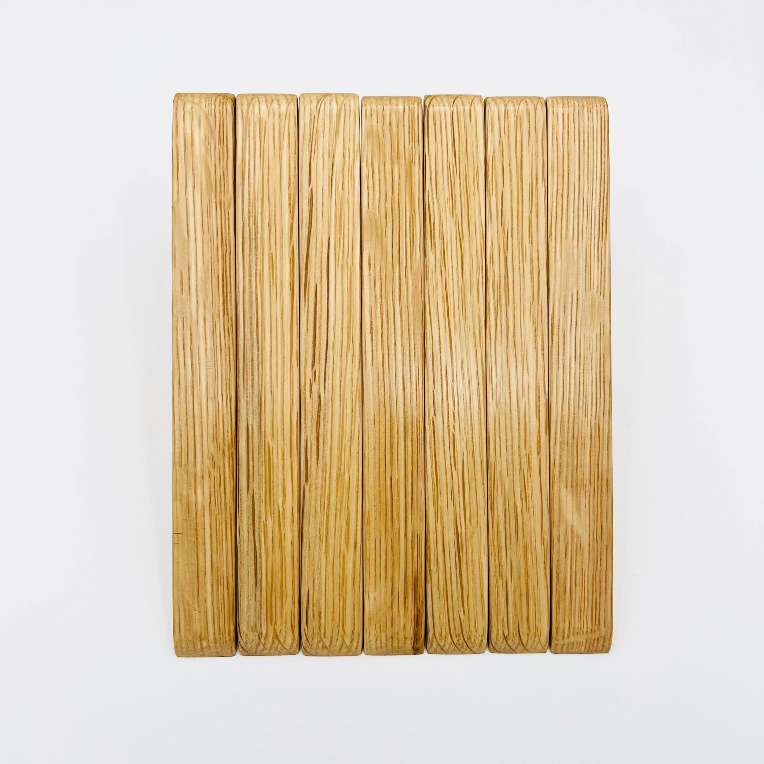Seven White Oak Wall Hooks  #L7
