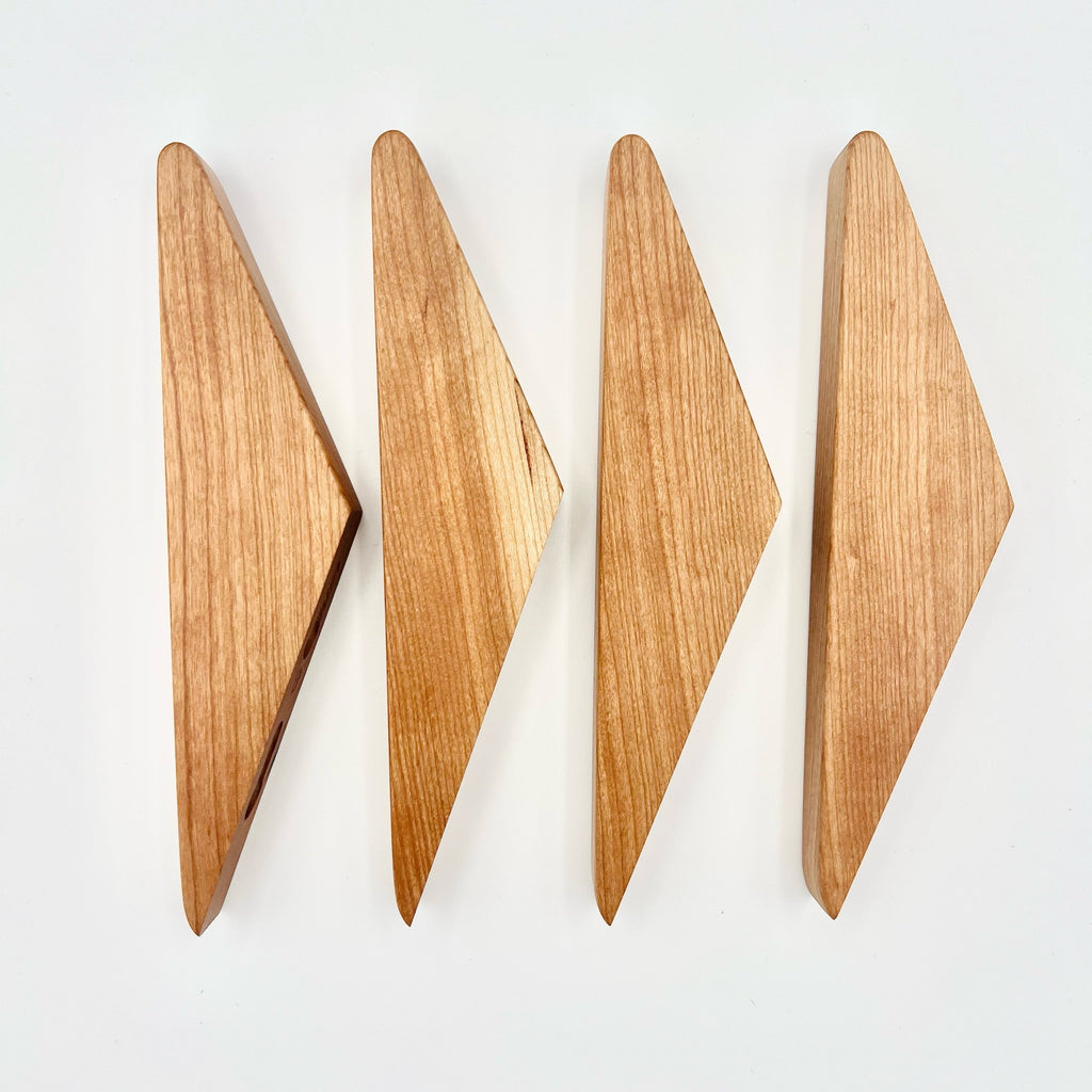 Four Cherry Wall Hooks  #B4