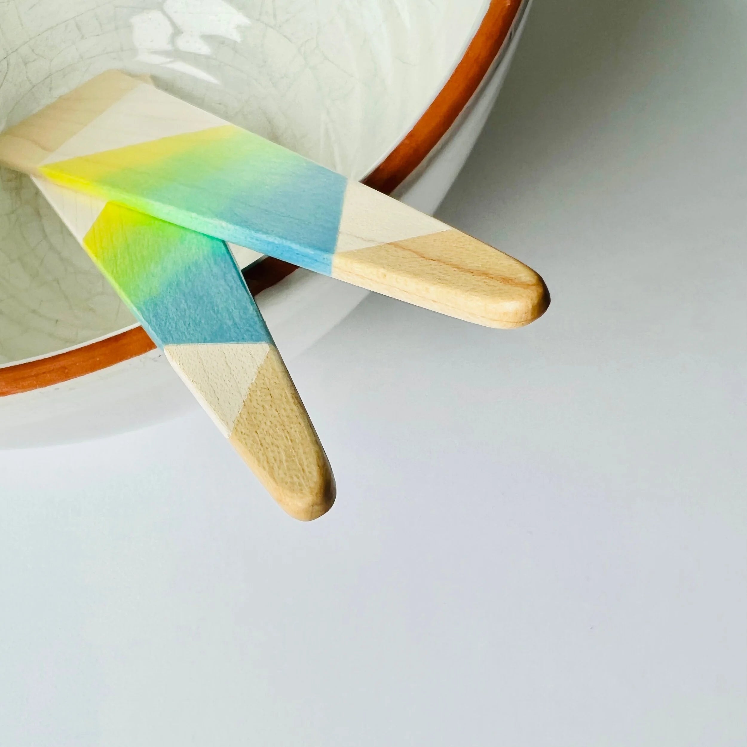 Small Blue Salad Servers