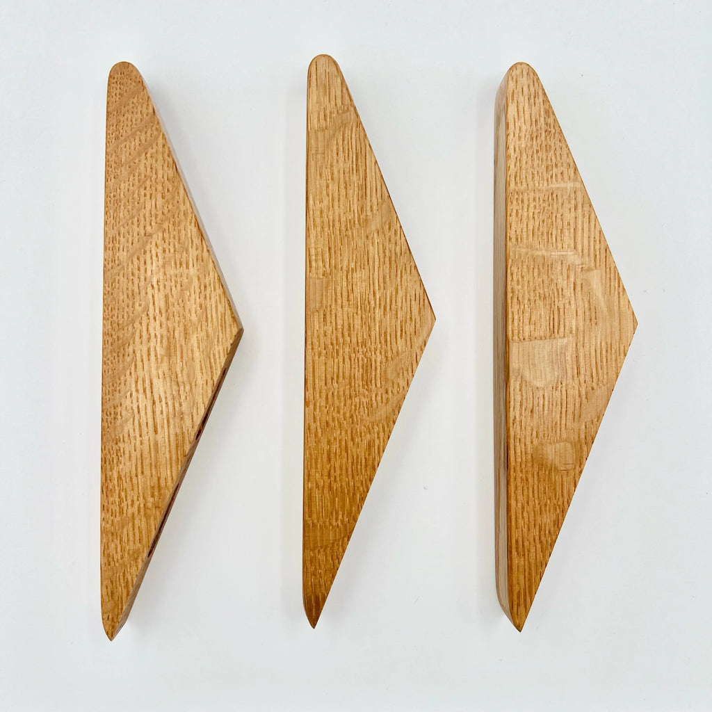 Three Red Oak Wall Hooks  #Acorn3