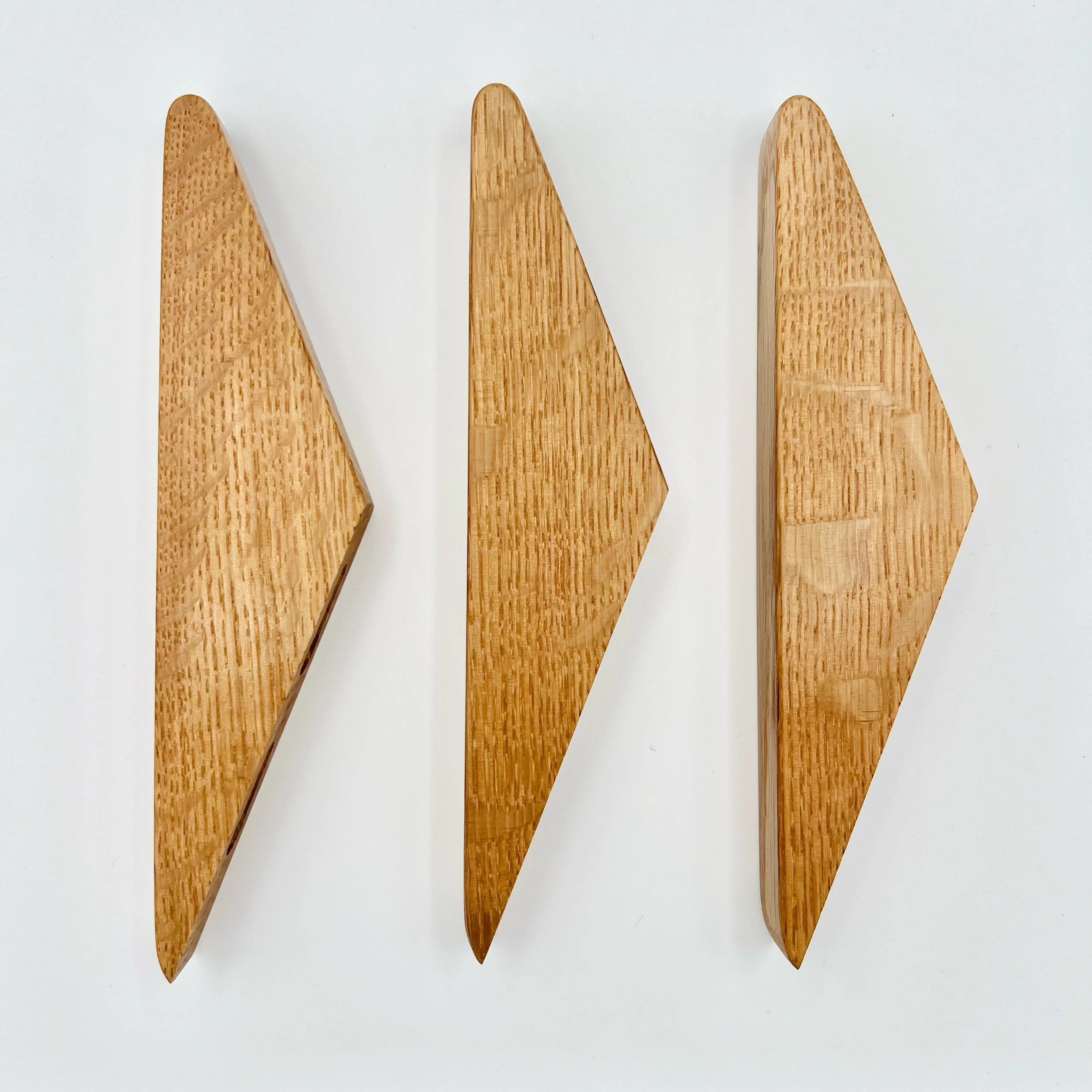 Three Red Oak Wall Hooks  #Acorn3