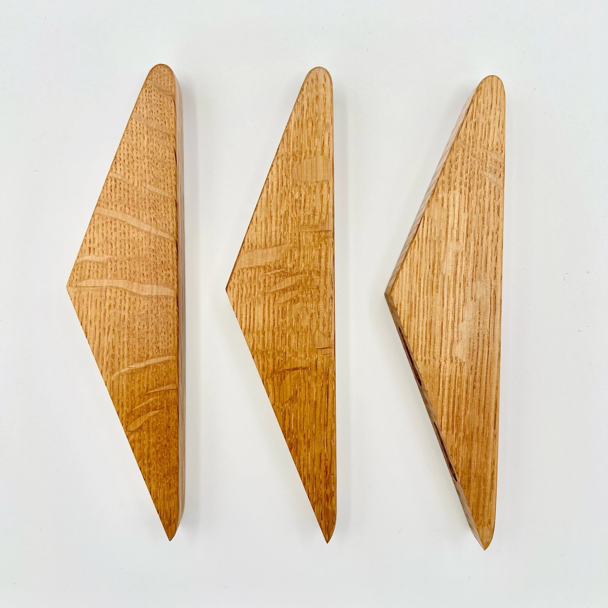 Three Red Oak Wall Hooks  #Acorn3
