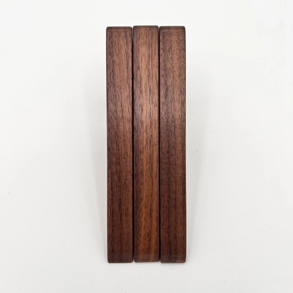Three Walnut Wall Hooks - &3