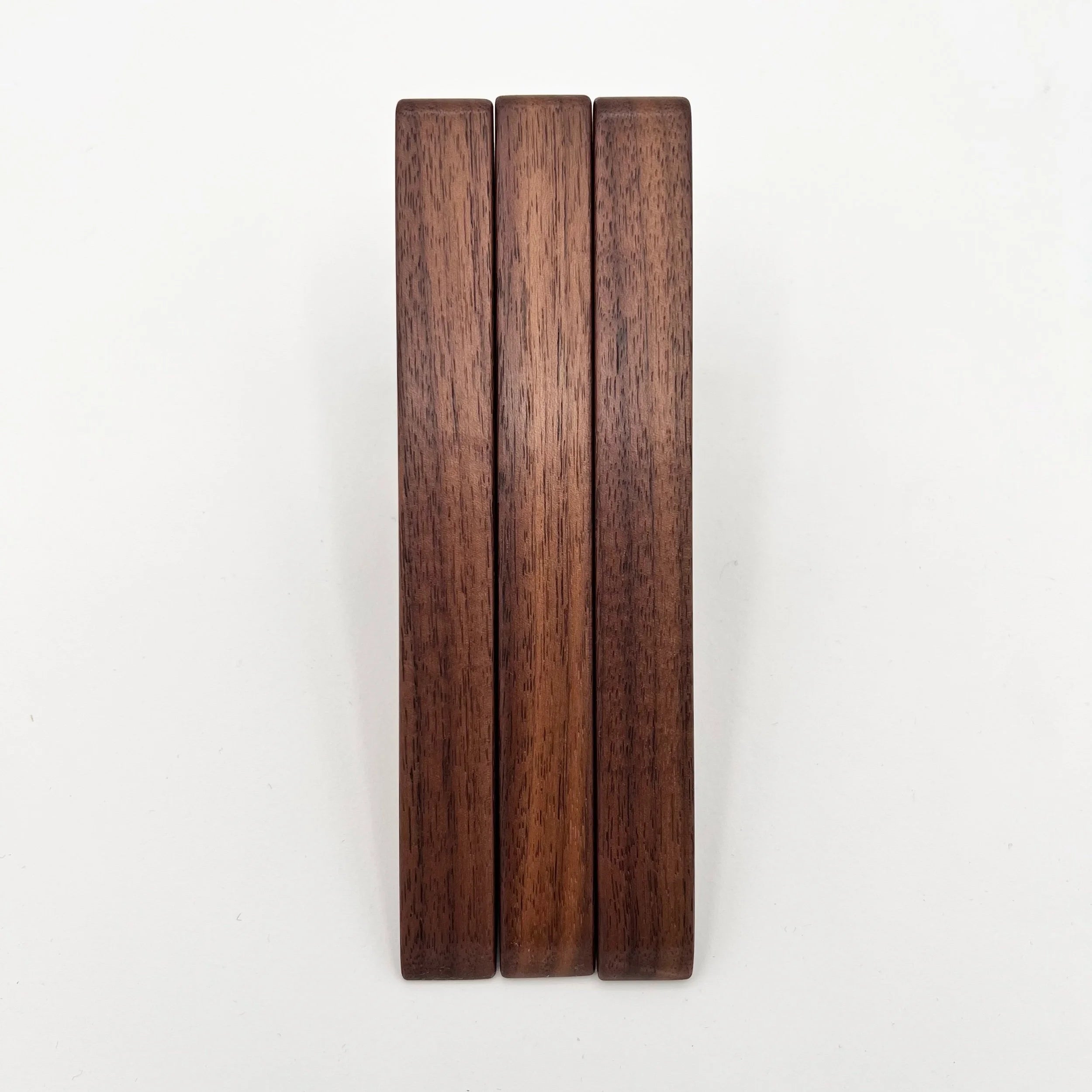 Three Walnut Wall Hooks - &3