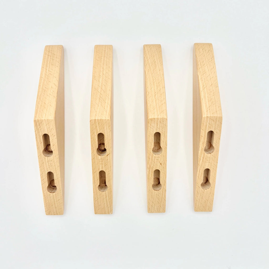 Four Beech Wall Hooks  #E4