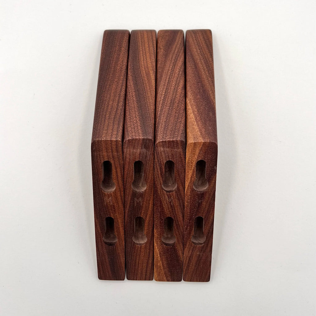 Four Walnut Wall Hooks - M4