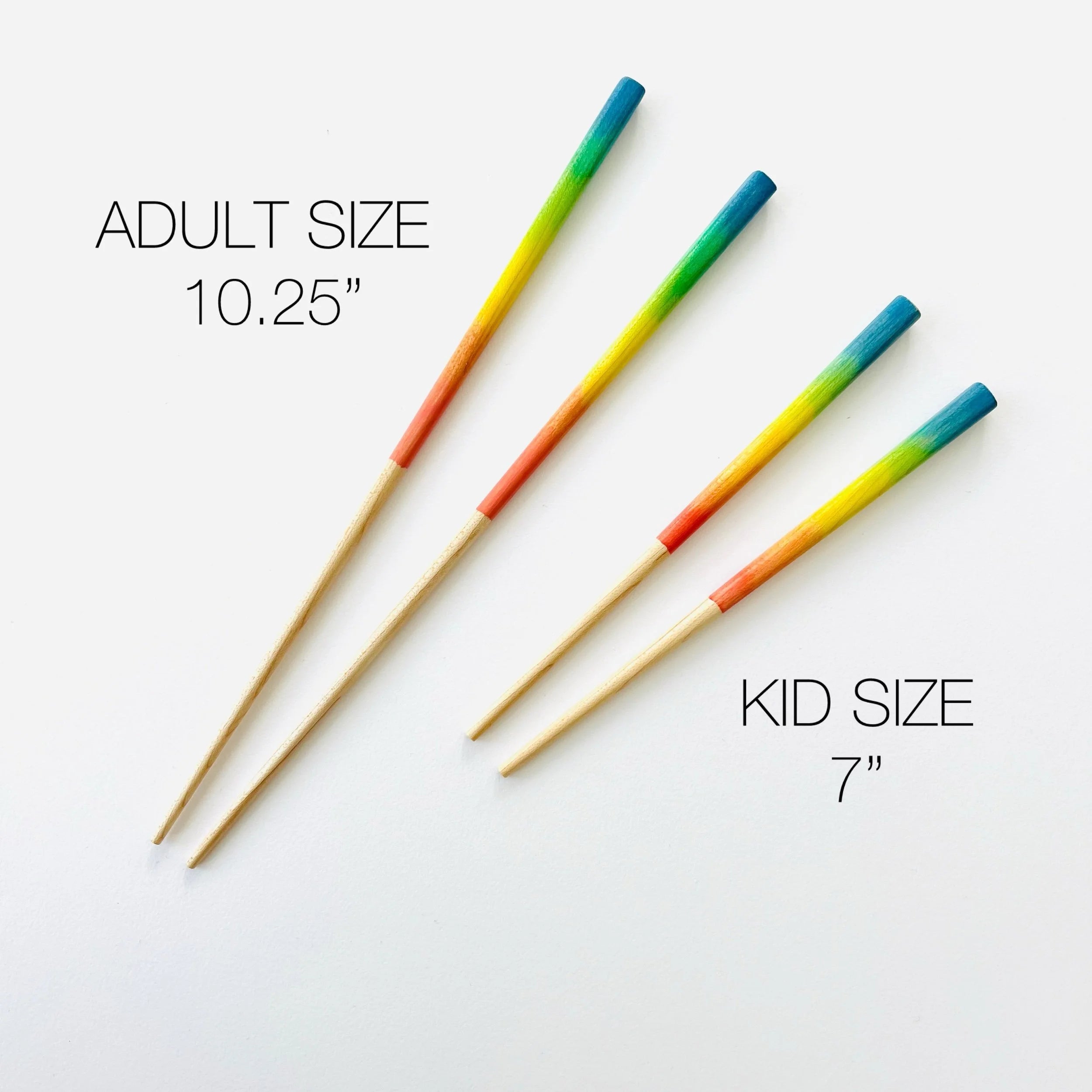 Bright Reverse Rainbow Chopsticks - Kids