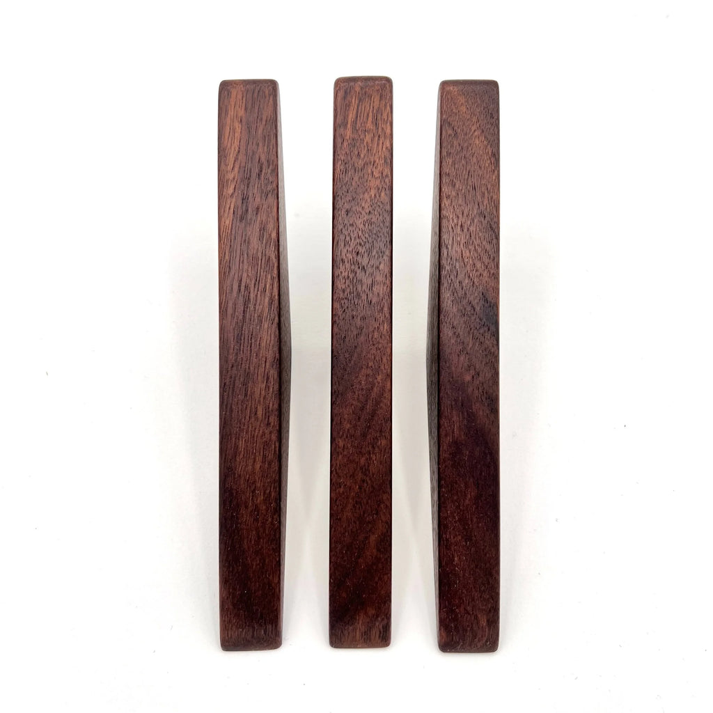 Three Walnut Wall Hooks - ♡3