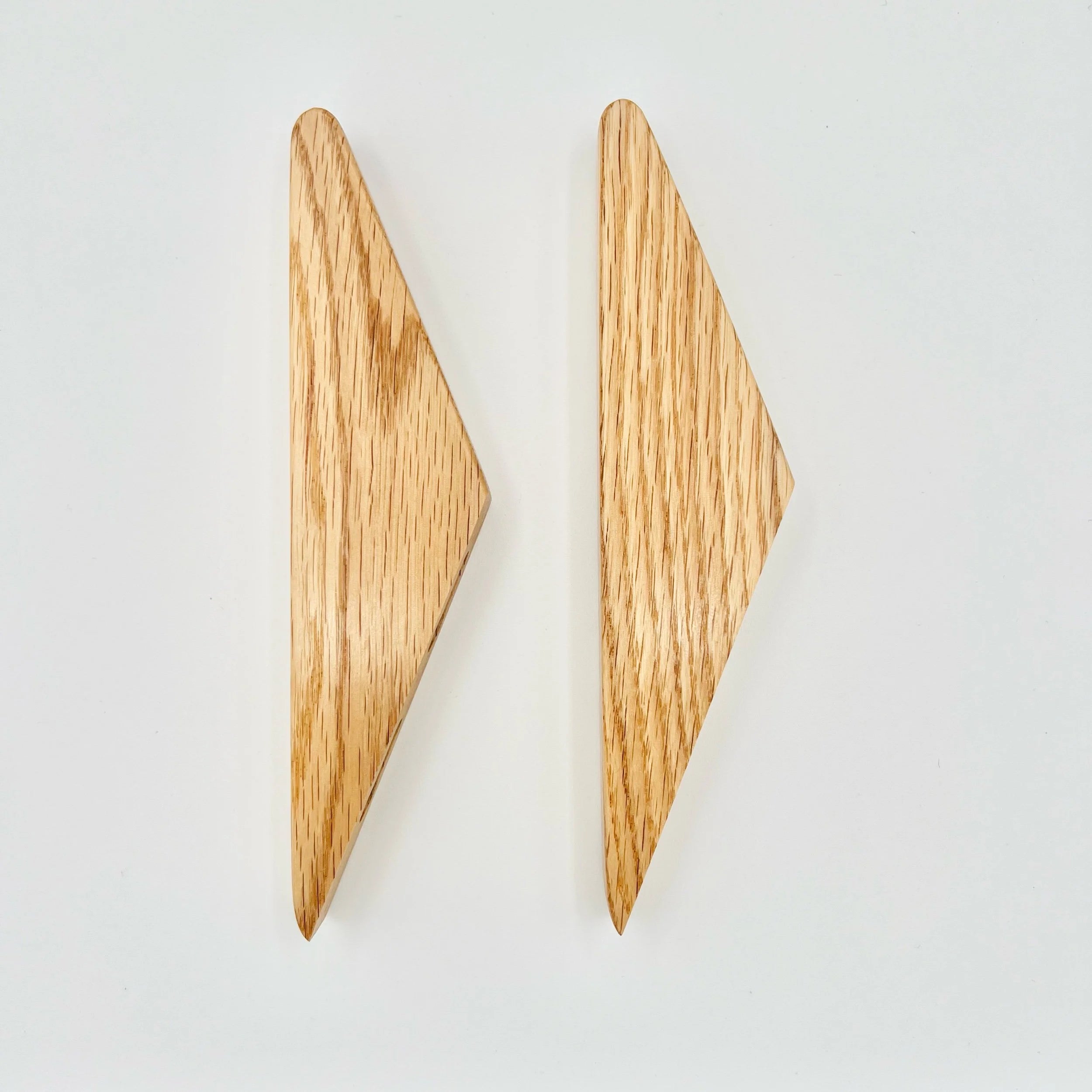 Two Red Oak Wall Hooks  #A2