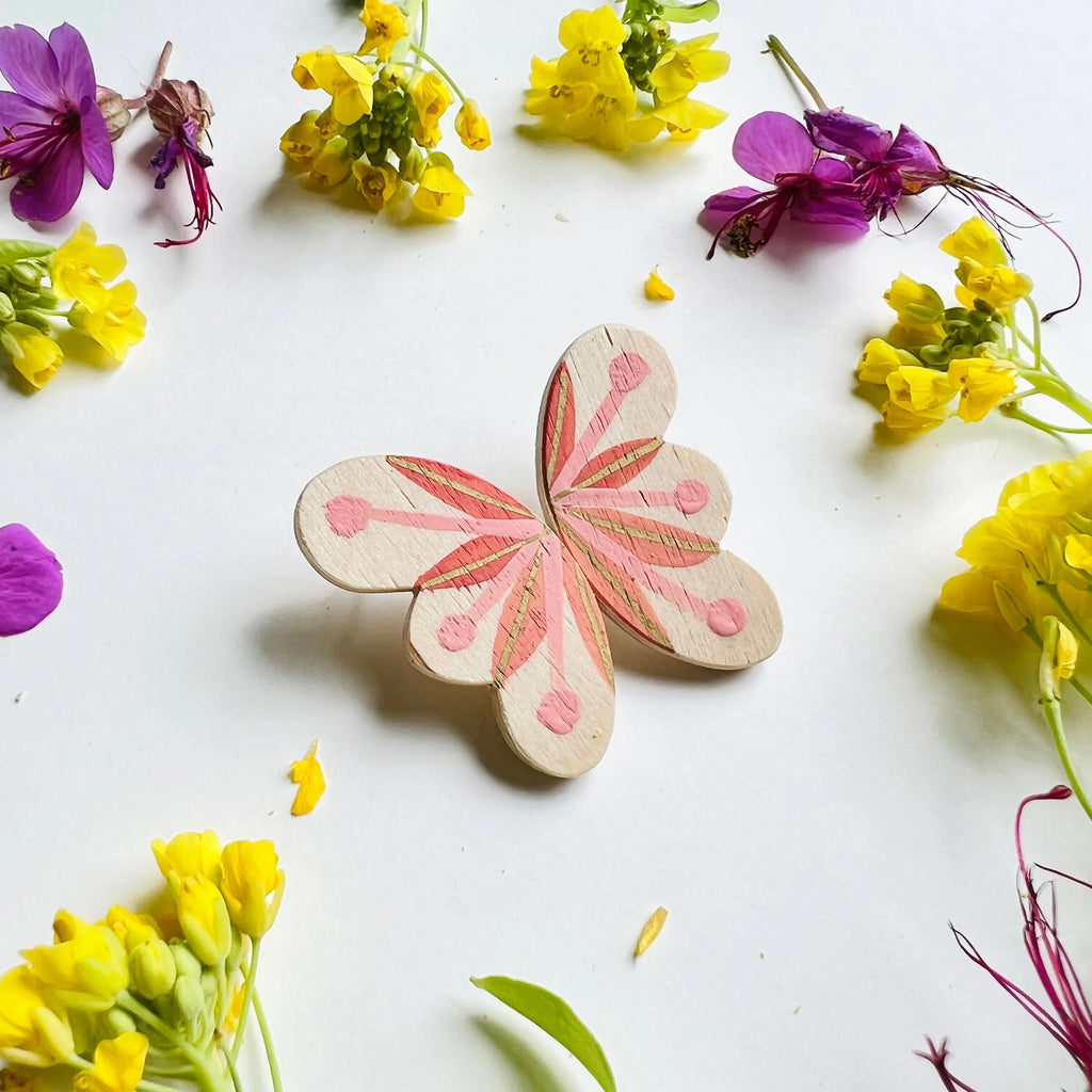 BUTTERFLY in Ombre Coral (Stud)
