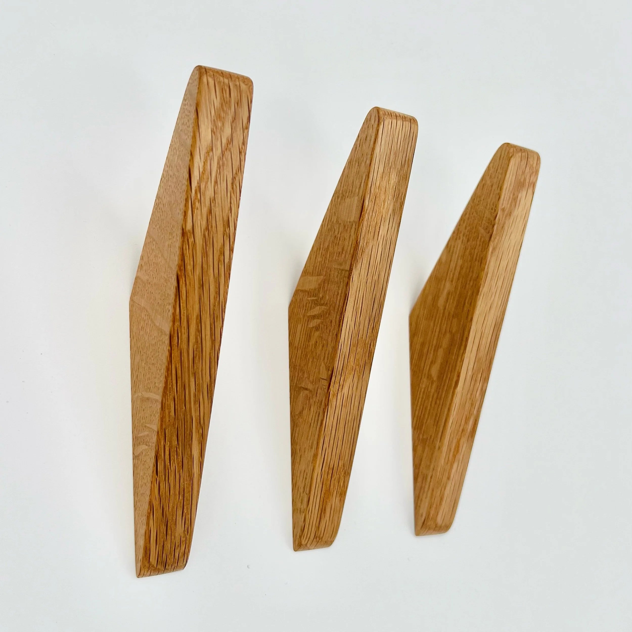 Three Red Oak Wall Hooks  #Acorn3