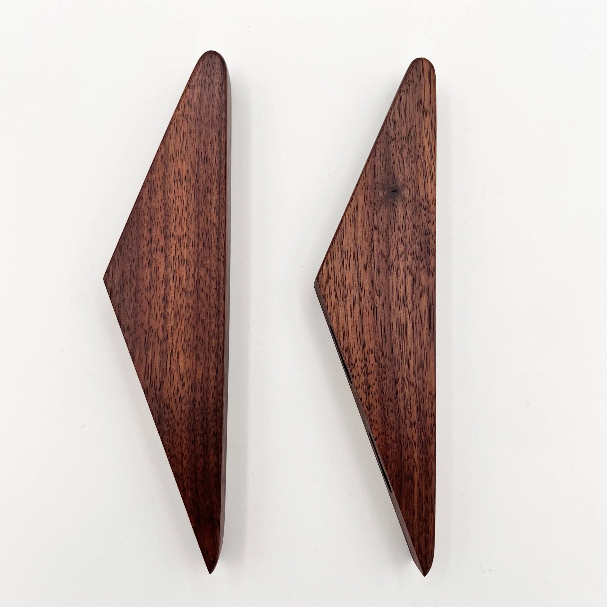 Two Walnut Wall Hooks - W2