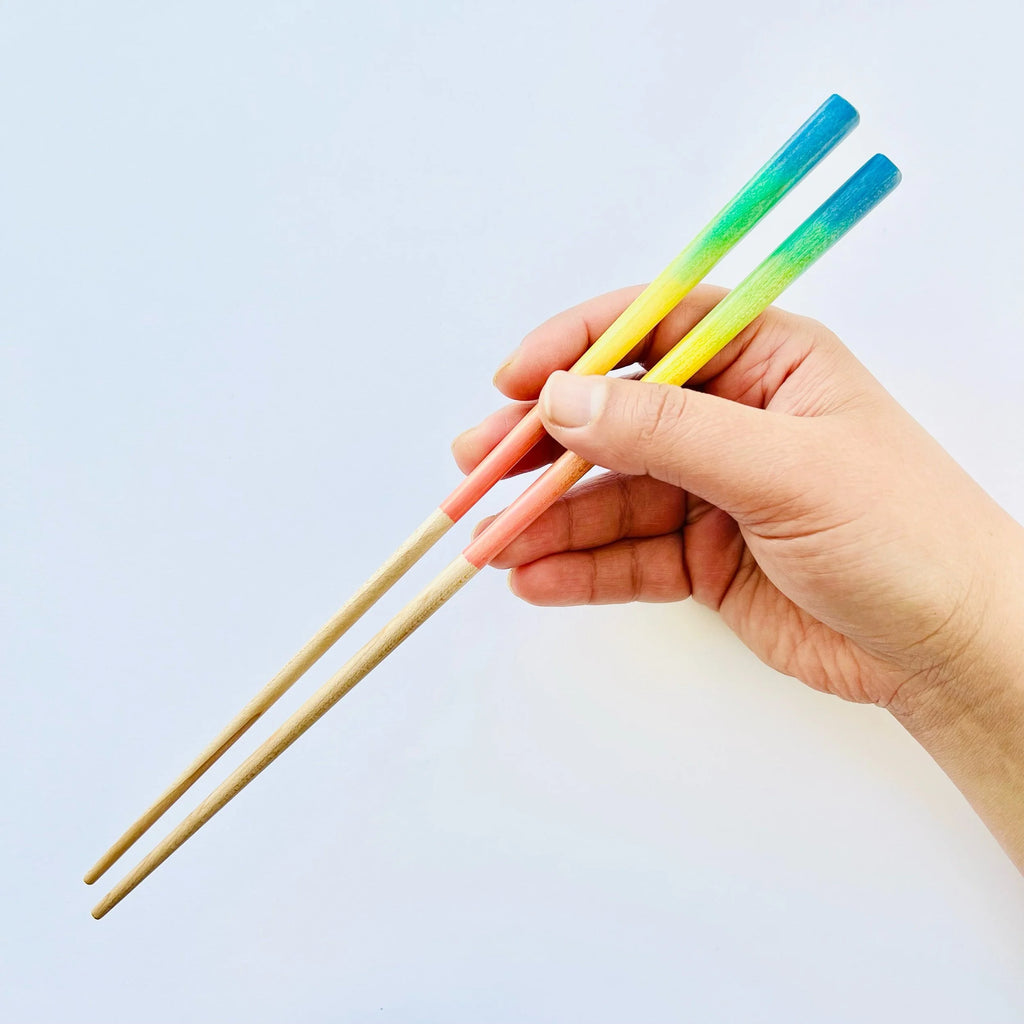 Bright Reverse Rainbow Chopsticks