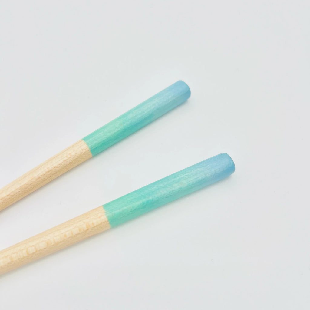 Mint-Sky Blue Ombré Chopsticks - Kids