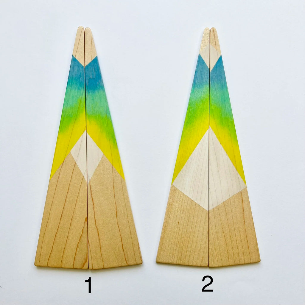 Small Blue Salad Servers