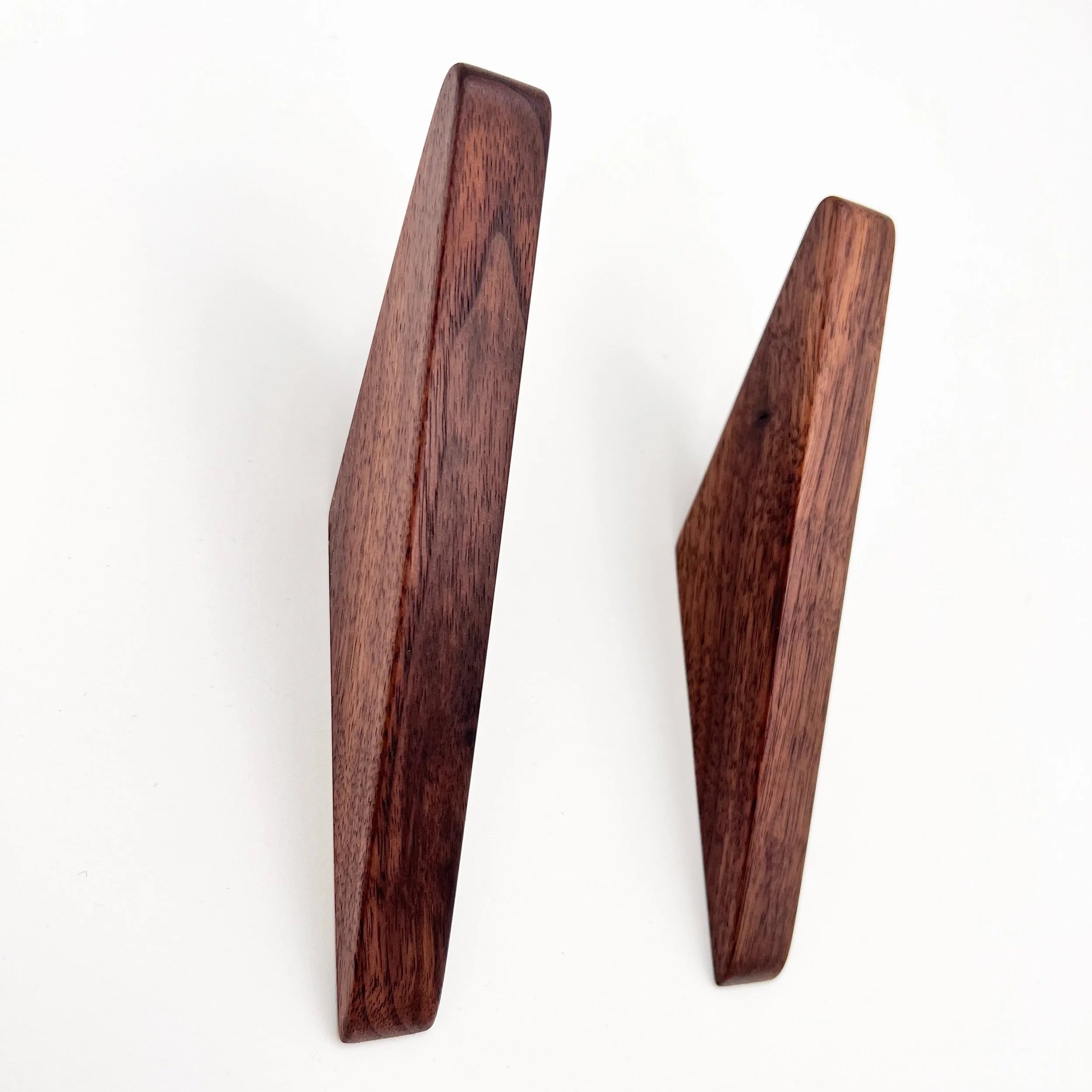 Two Walnut Wall Hooks - W2