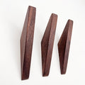 Three Walnut Wall Hooks - ♡3