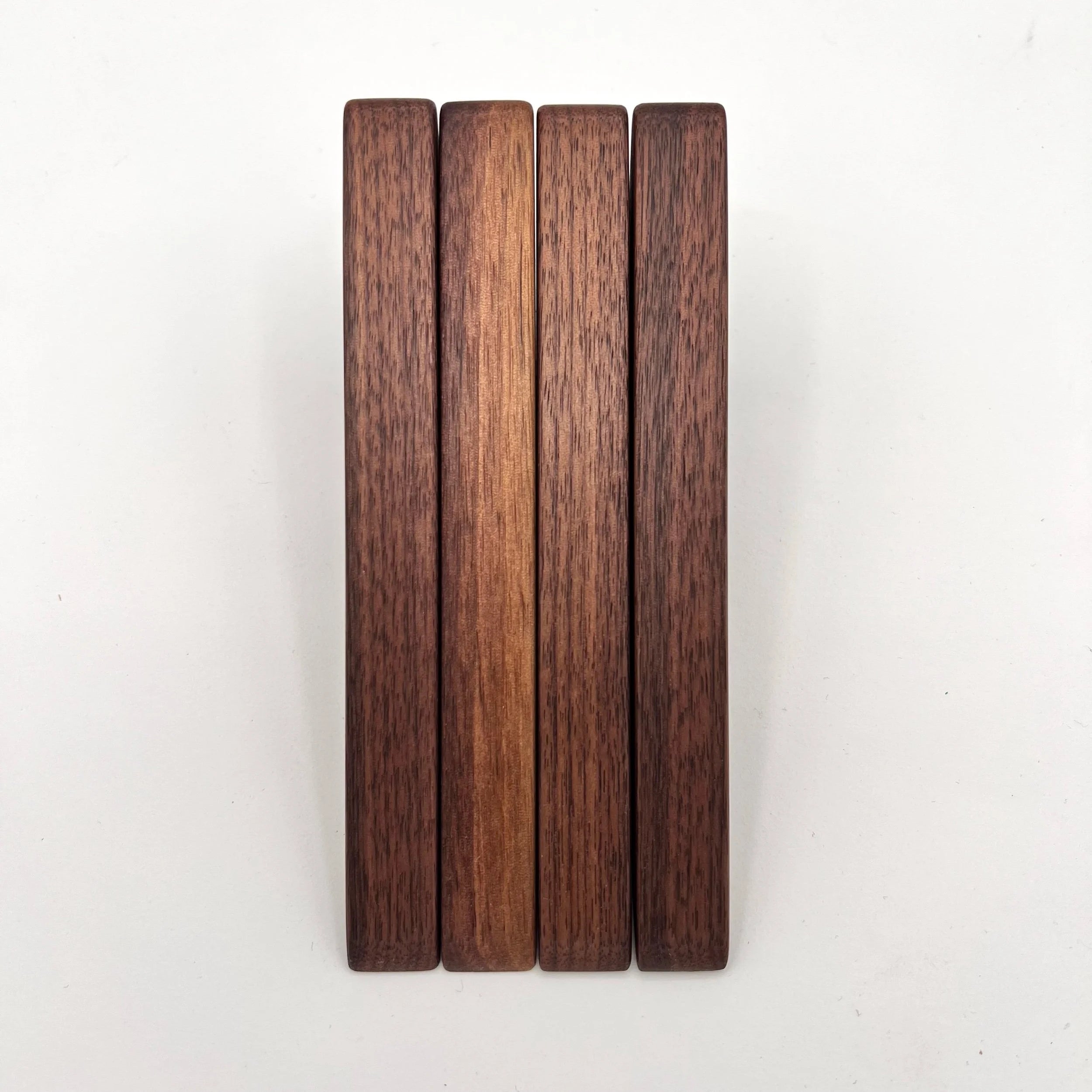 Four Walnut Wall Hooks - M4