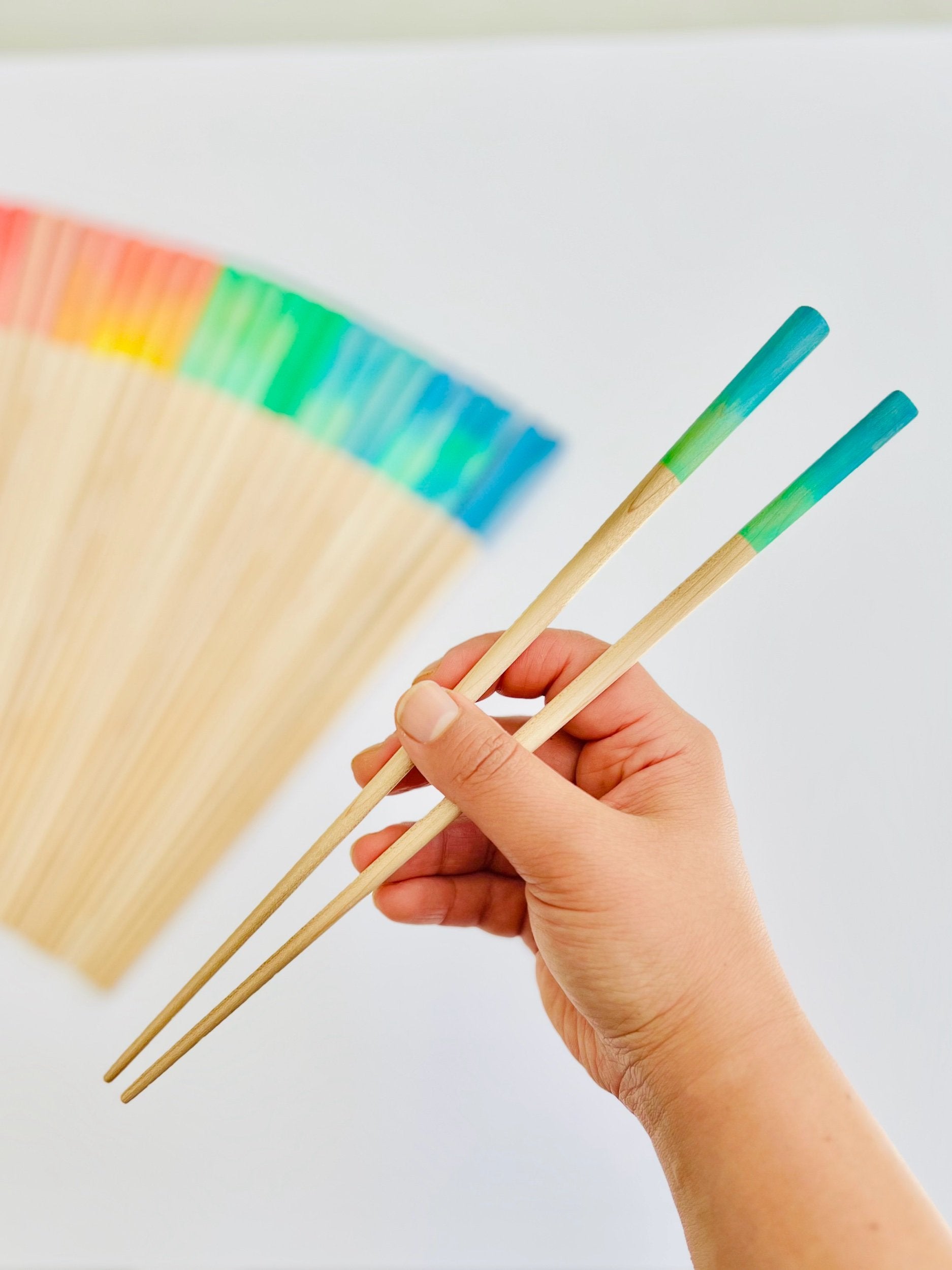 Yellow Green Ombré Chopsticks