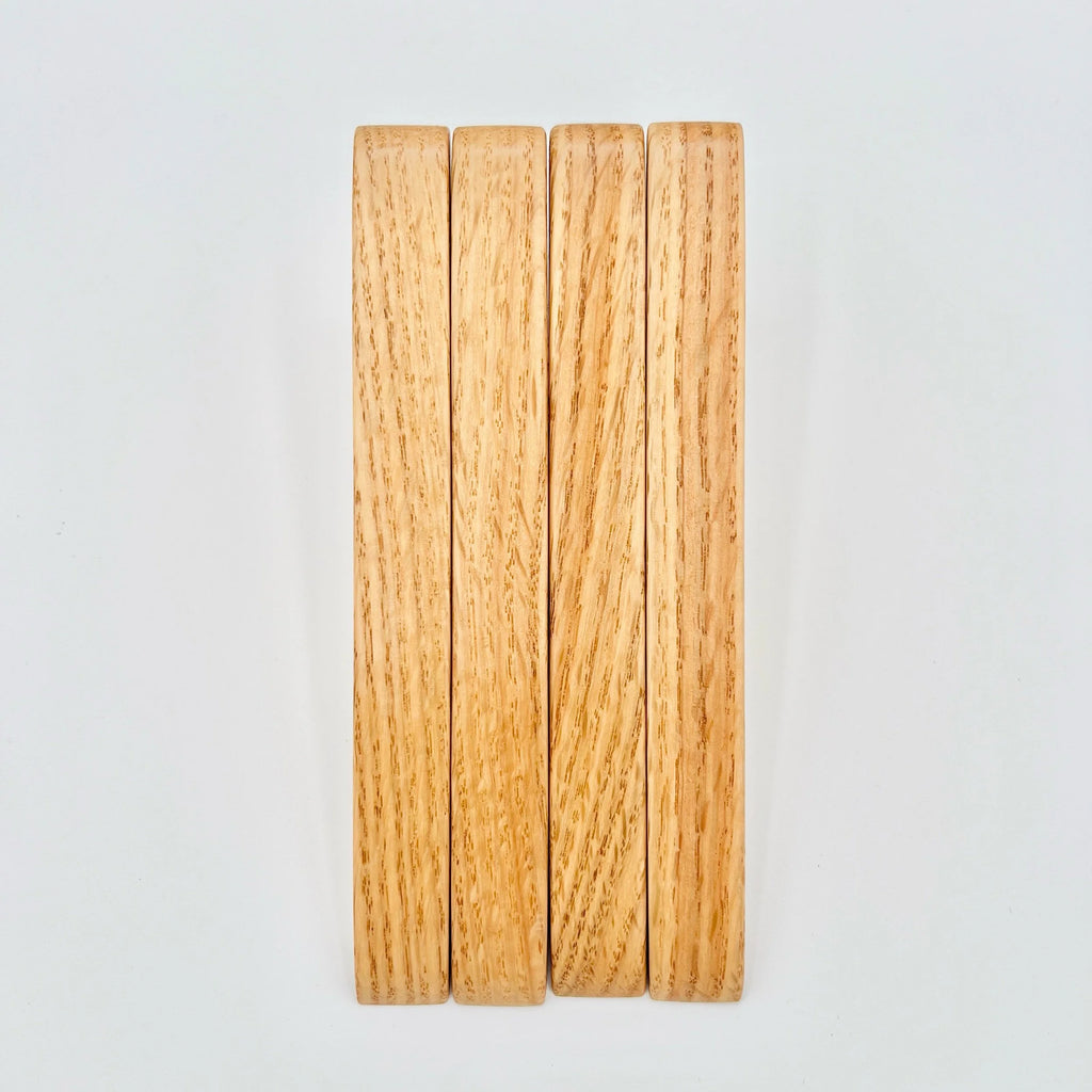 Four Red Oak Wall Hooks  #B4