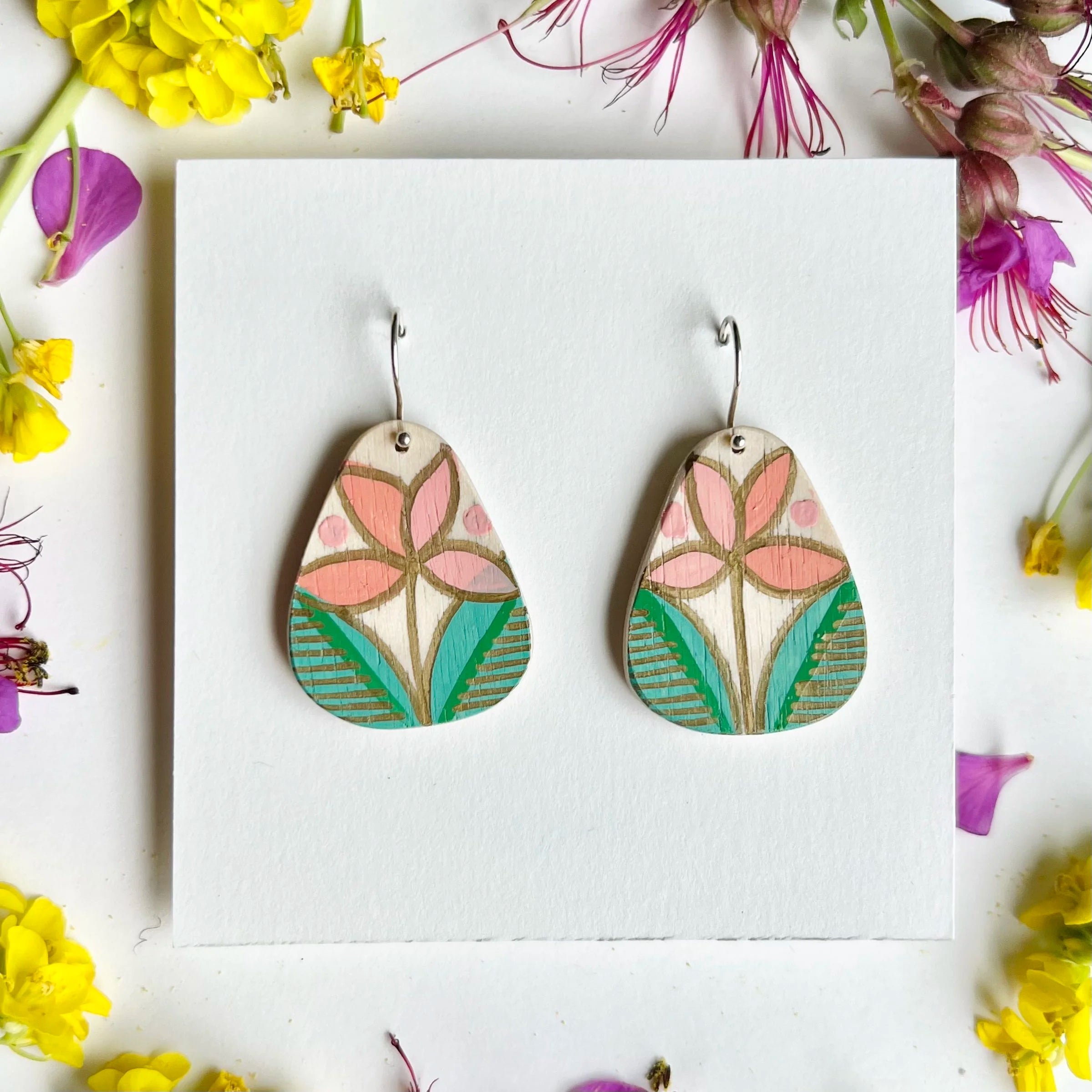 HYACINTH in Coral + Green