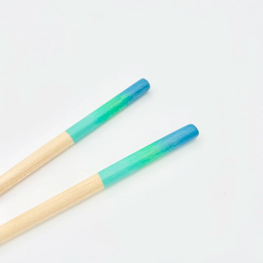 Turquoise-Green-Blue Chopsticks - Kids
