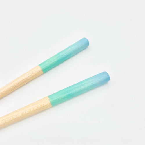 Mint-Sky Blue Ombré Chopsticks - Kids