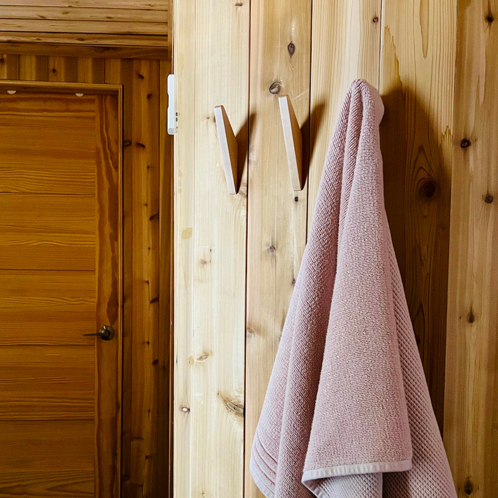 Seven White Oak Wall Hooks  #L7