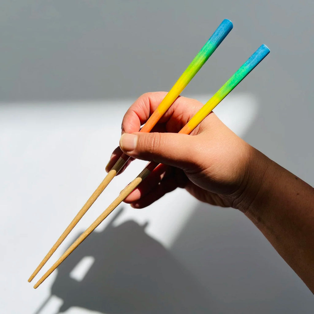 Bright Reverse Rainbow Chopsticks