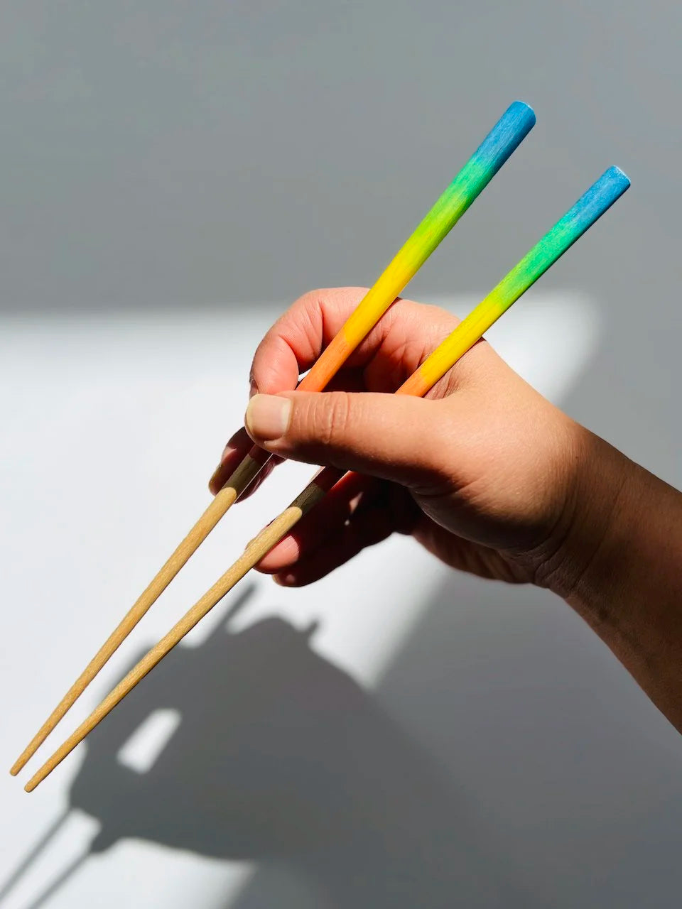 Bright Reverse Rainbow Chopsticks