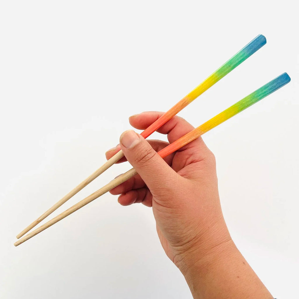 Bright Reverse Rainbow Chopsticks