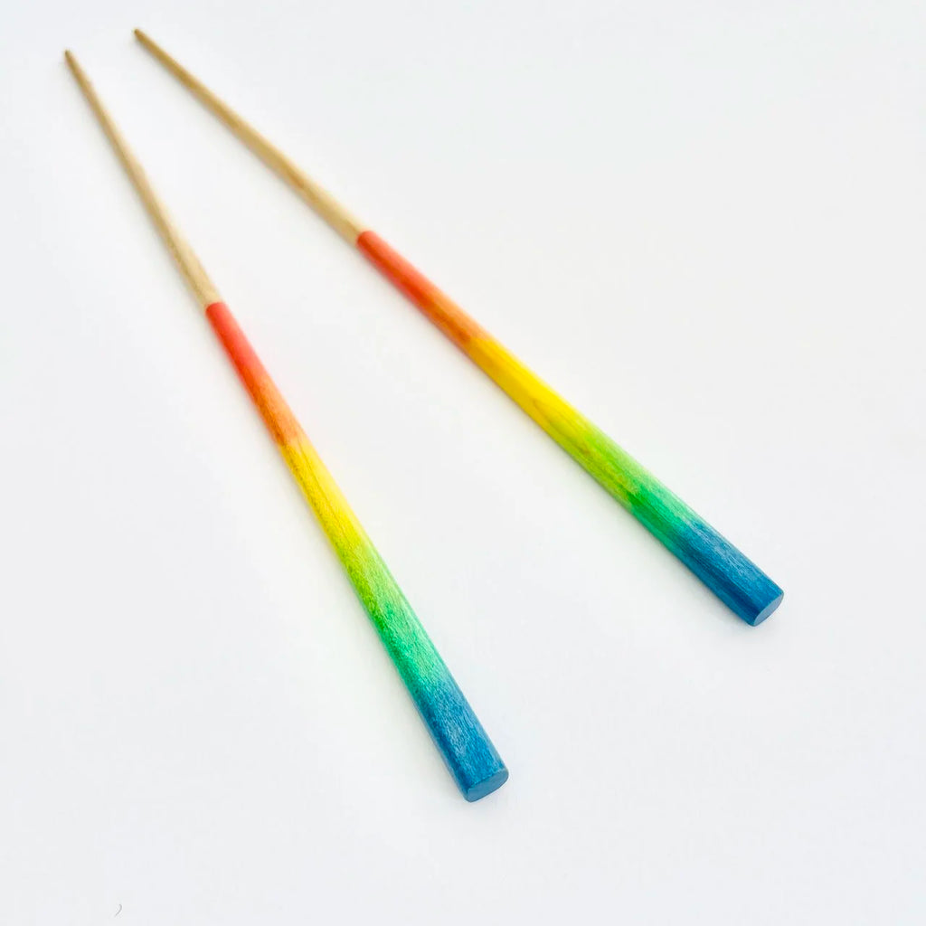 Bright Reverse Rainbow Chopsticks