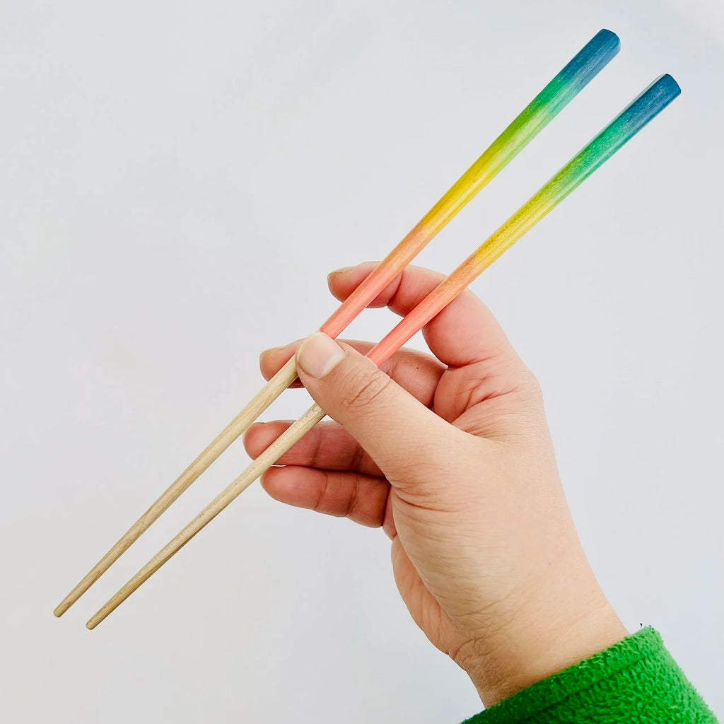 Bright Reverse Rainbow Chopsticks
