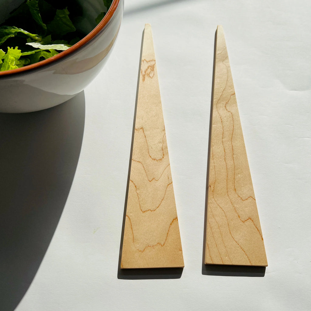 Maple Salad Servers