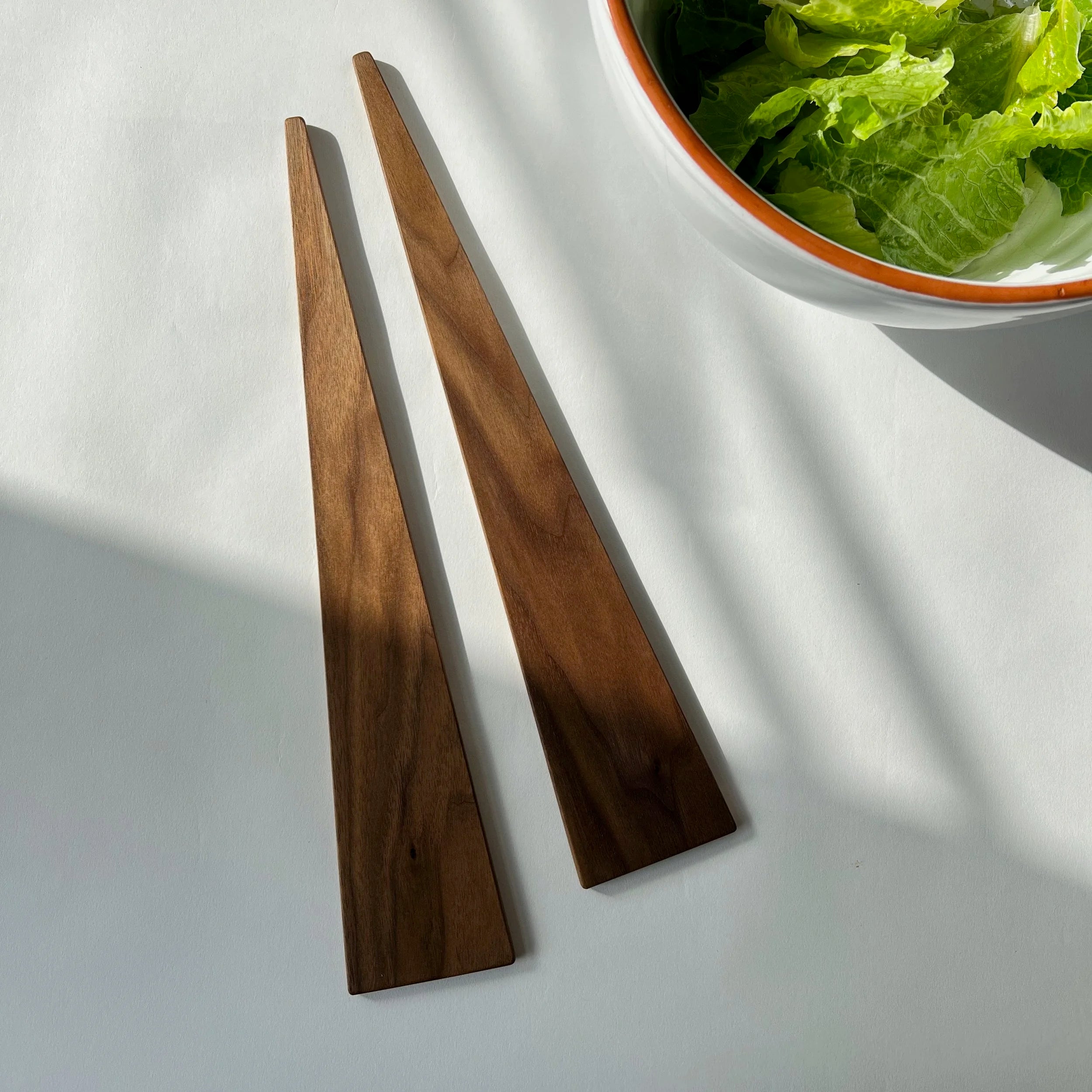 Walnut Salad Servers