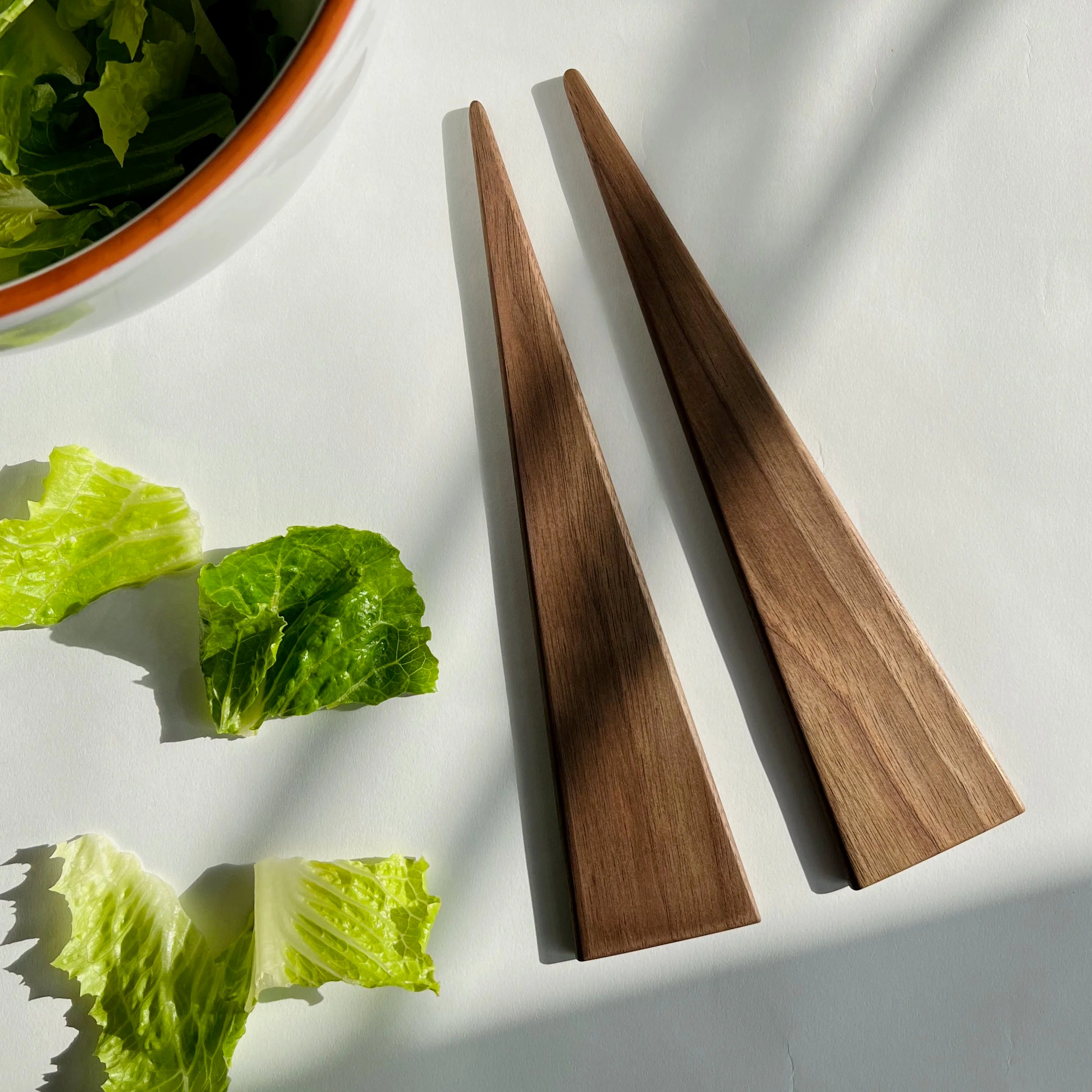 Walnut Salad Servers