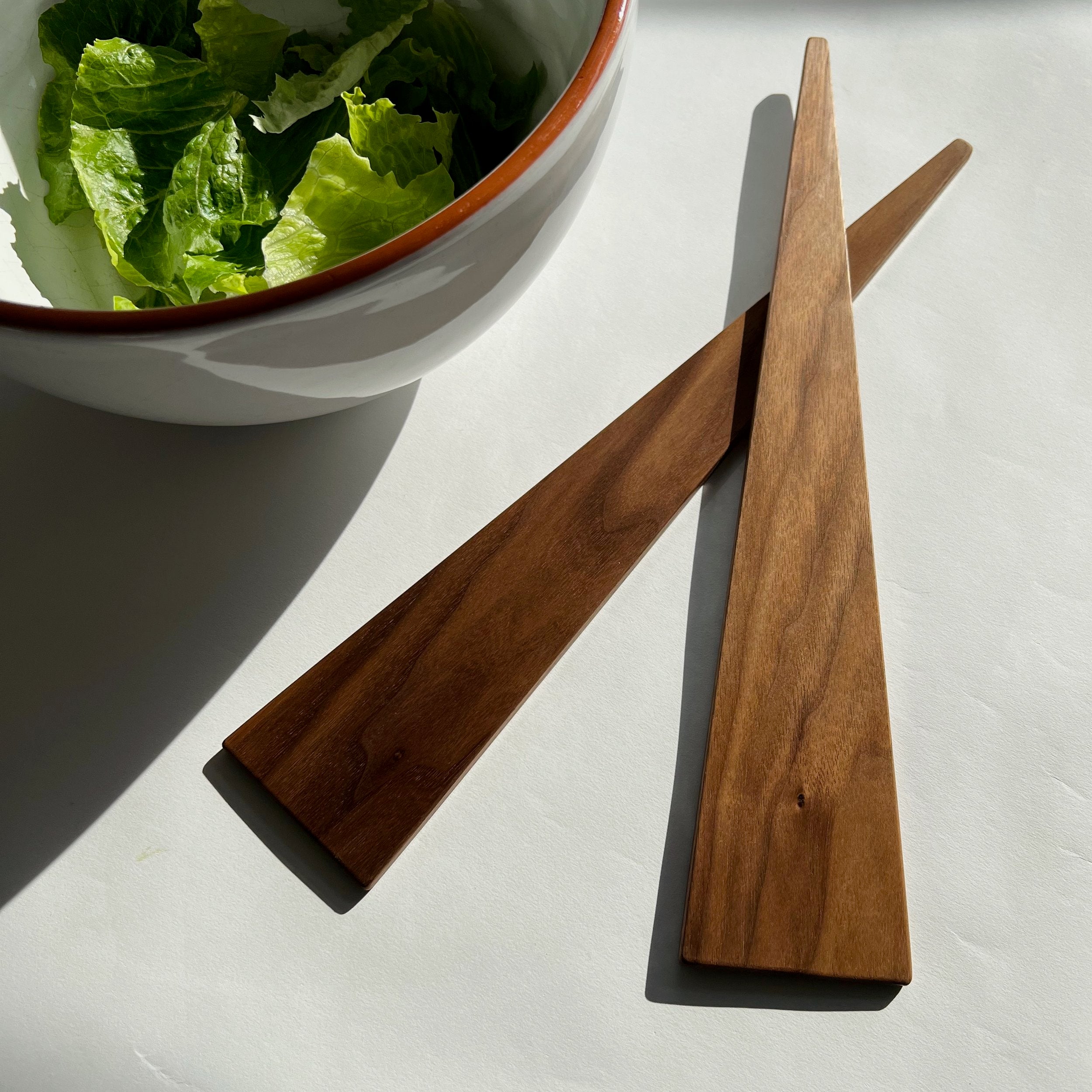 Walnut Salad Servers