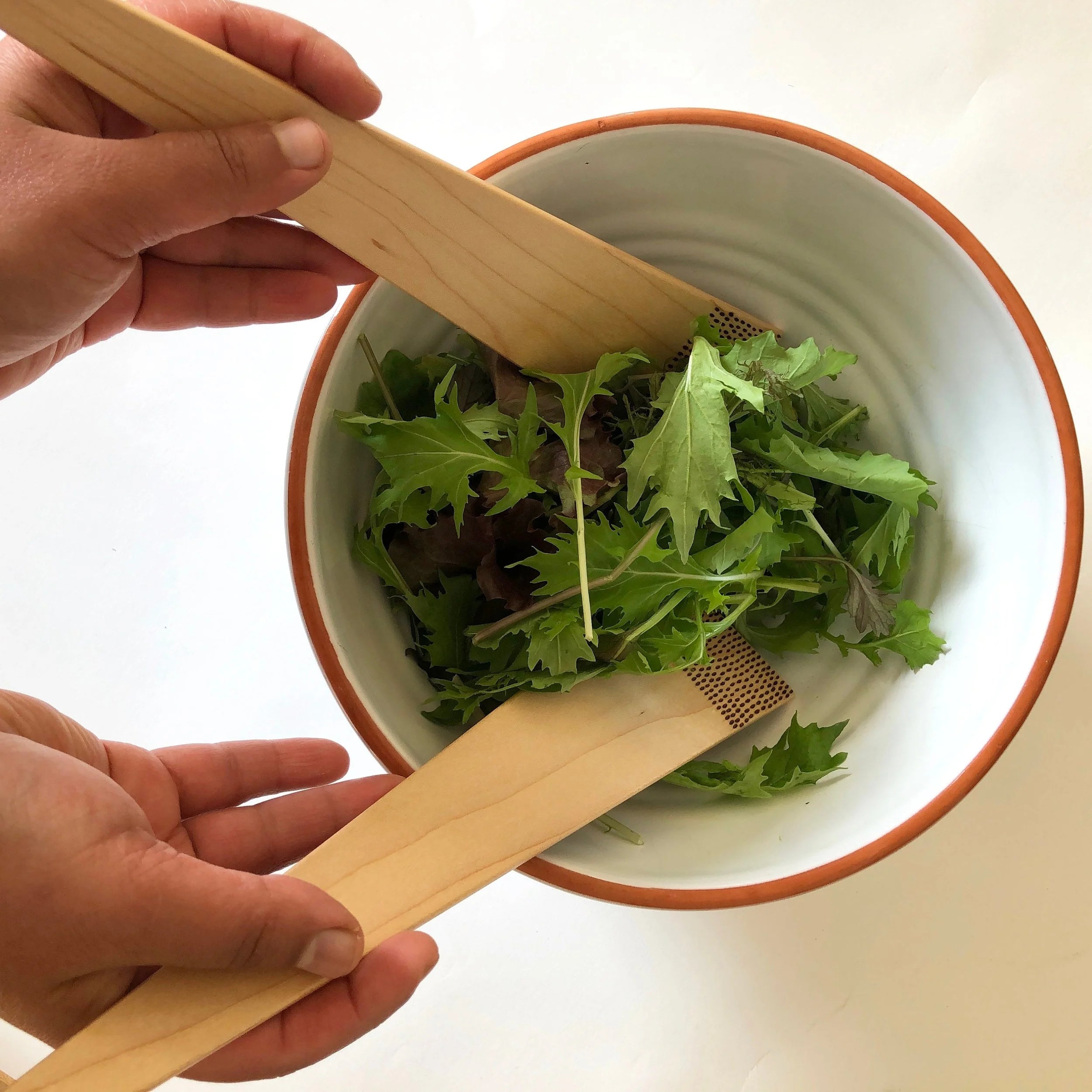 Small Blue Salad Servers